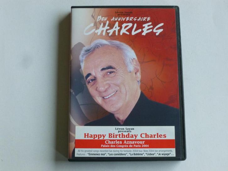 Charles Aznavour - Bon Anniversaire / Live 2004 (DVD), Cd's en Dvd's, Dvd's | Muziek en Concerten, Zo goed als nieuw, Verzenden