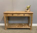 Klassieke sidetable teak| 80x40x100t/m200 (hxdxb)| v.a. €250, Huis en Inrichting, Tafels | Sidetables, 100 tot 150 cm, Klassiek