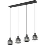 LED Hanglamp Mat Zwart - Metalen 4-lichts E27 Verstelbaar, Huis en Inrichting, Ophalen of Verzenden, Nieuw