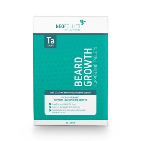 Neofollics Beard Growth Supporting Tablets - 60st, Sieraden, Tassen en Uiterlijk, Uiterlijk | Haarverzorging, Overige typen, Nieuw
