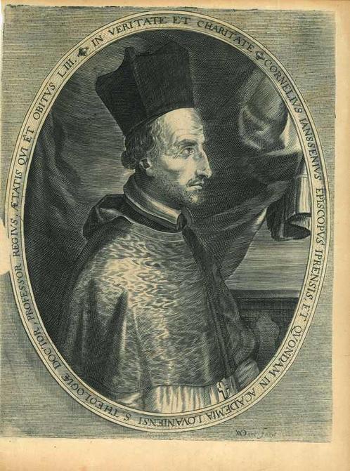 Portrait of Cornelius Jansen, Antiek en Kunst, Kunst | Etsen en Gravures