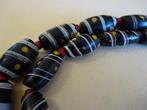 Ketting met 37 oude glaskralen uit Murano, Ghana, periode, Antiek en Kunst