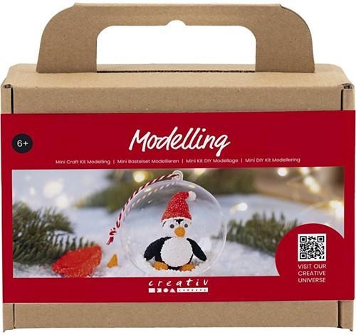 Diykit pakket hobbyset mini kerstbal boetseren pinguïn, Hobby en Vrije tijd, Knutselen, Nieuw, Ophalen of Verzenden