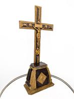 Antiek Crucifix - Hout - 1850-1900 - Grand Crucifix Tramp