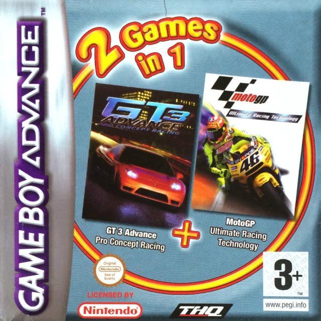 2 Games in 1: GT Advance 3: Pro Concept Racing + MotoGP (..., Spelcomputers en Games, Games | Nintendo Game Boy, Gebruikt, Verzenden