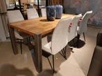 Eetkamerstoelen Hatomi (set van 6) **SHOWROOMMODEL**, Huis en Inrichting, Stoelen, Nieuw, Grijs, Stof