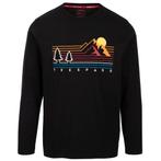 -52% Trespass  Trespass Heren macley t-shirt met lange mouwe, Verzenden, Nieuw, Zwart