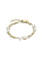 Casa Jewelry Armband Pruts Pearl Duo Goud Verguld - 16 cm, Sieraden, Tassen en Uiterlijk, Armbanden, Verzenden, Nieuw