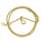 Ketting met hanger - 18 karaat Geel goud Parel, Sieraden, Tassen en Uiterlijk, Antieke sieraden