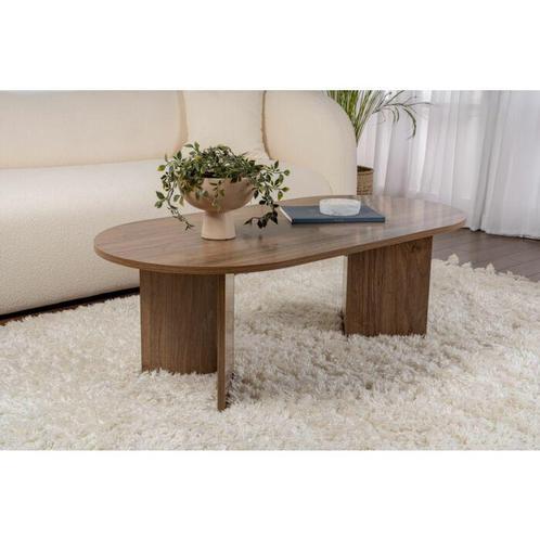 Asir 909NRD1109 Salontafel Walnoot 119 x 60 van €99 voor €59, Huis en Inrichting, Tafels | Salontafels, 100 tot 150 cm, Ovaal