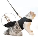 Kattentuigje met leiband - maat M - zwart - comfortabel en, Dieren en Toebehoren, Verzenden, Nieuw