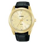 Horloge Heren Lorus RH976QX9 Zwart Gouden, Verzenden, Nieuw