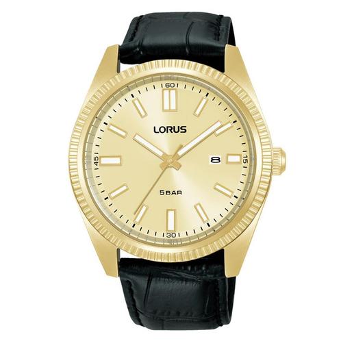 Horloge Heren Lorus RH976QX9 Zwart Gouden, Sieraden, Tassen en Uiterlijk, Zonnebrillen en Brillen | Heren, Verzenden