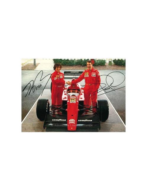 1990 FERRARI 641 ALAIN PROST - NIGEL MANSELL ANSICHTKAART, Boeken, Auto's | Folders en Tijdschriften, Ferrari