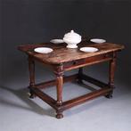 Doorleefde betaaltafel met brede lade ca 1825 No991405, Antiek en Kunst, Antiek | Meubels | Tafels, Ophalen of Verzenden