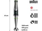 Braun MultiQuick 9 MQ9187XLI - Staafmixer - Zwart, Witgoed en Apparatuur, Keukenmixers, Verzenden, Zo goed als nieuw