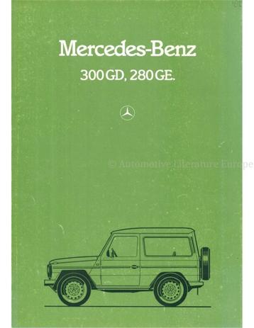 1982 MERCEDES BENZ G KLASSE BROCHURE ENGELS beschikbaar voor biedingen