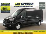 Ford Transit L3H2 Trend NIEUW! BPM VRIJ! Carplay €561pm, Zwart, Nieuw, Ford, Handgeschakeld