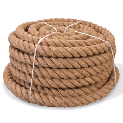 vidaXL Touw 30 mm 50 m 100% jute, Doe-het-zelf en Verbouw, IJzerwaren en Bevestigingsmiddelen, Nieuw, Verzenden