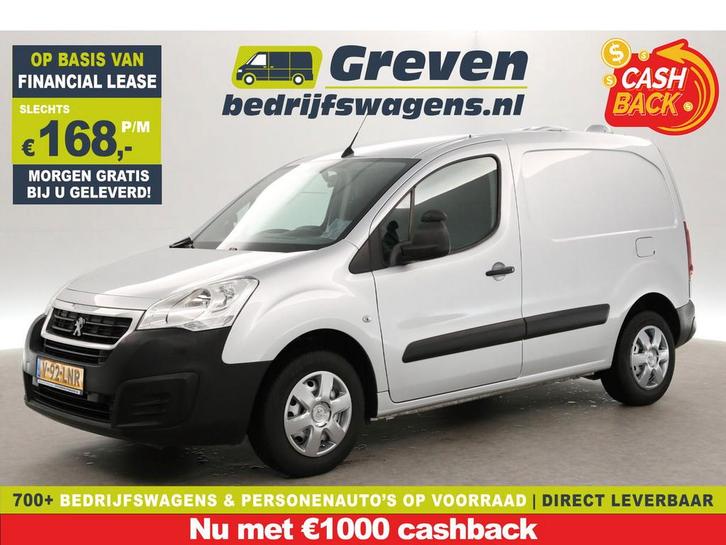 Peugeot Partner 122 1.6 BlueHDi MARGE Airco Cruise Carplay, Auto's, Bestelauto's, Te koop, Handgeschakeld, Financial lease, Diesel