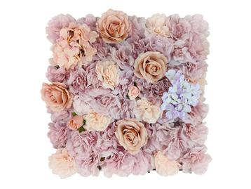 Flowerwall, 4x panelen kunstbloemen decoratie (KHSQ018) beschikbaar voor biedingen