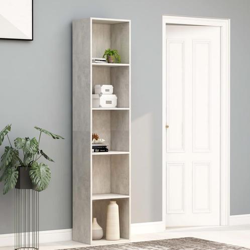 vidaXL Boekenkast 40x30x189 cm bewerkt hout betongrijs, Huis en Inrichting, Kasten | Boekenkasten, 25 tot 50 cm, Nieuw, Overige houtsoorten