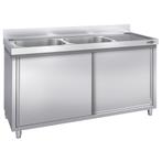 GGM Gastro | Spoelbakkast PREMIUM - 2000x600mm - met 2 |, Zakelijke goederen, Horeca | Keukenapparatuur, Verzenden, Nieuw in verpakking