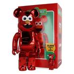 sesame street - 400% &amp; 100% Bearbrick Set - Elmo (Chrome)