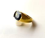 Ring - 18 karaat Geel goud Saffier - 7,14 ct, zeldzame, Nieuw