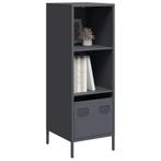 vidaXL buffetkast 35x39x103,5 cm staal antracietkleurig, Huis en Inrichting, Kasten | Buffetkasten, Verzenden, Nieuw, Metaal