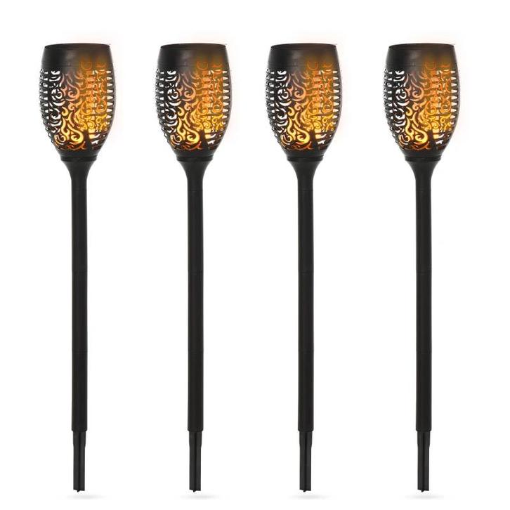 TRUUSK Set Van 4 Zonne-energie Tuinlampen - IP44 Waterdicht, Tuin en Terras, Tuinwanddecoratie, Nieuw, Verzenden