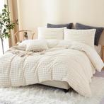 Beddengoed - Dekbedovertrek - 220 x 240 - Beige - Freyamy Pl, Verzenden, Zo goed als nieuw