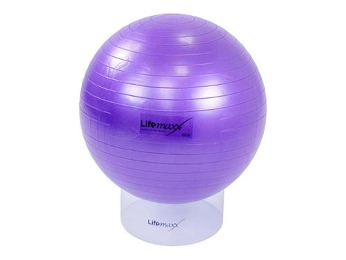Lifemaxx Gymball - Fitnessbal - 55 cm - Paars, Sport en Fitness, Overige Sport en Fitness, Nieuw, Verzenden