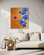 Tetiana Liakhovchuk - “ Birds flight over hydrangeas“
