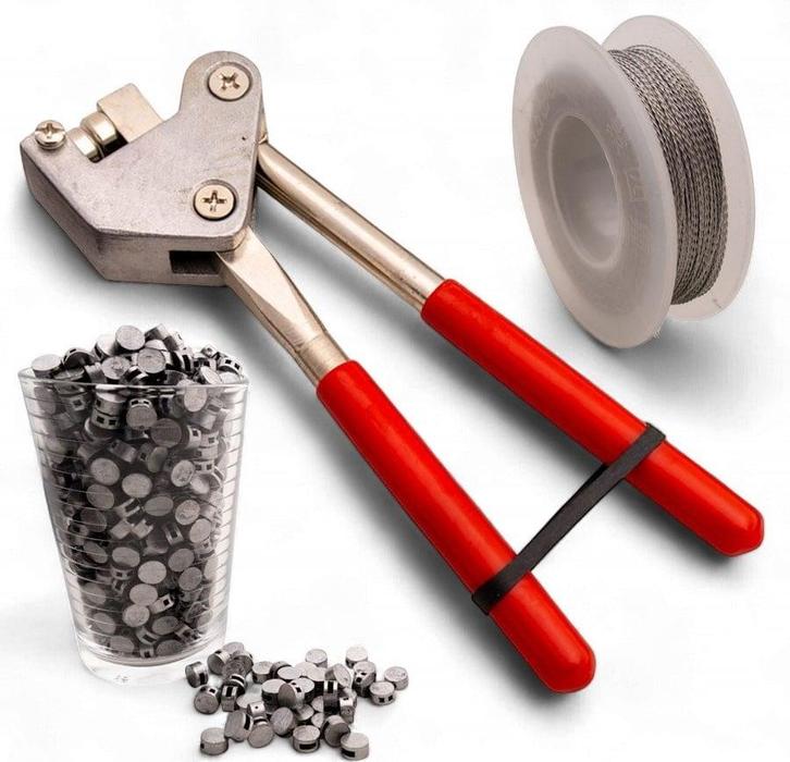 Zegeltang met rvs zegeldraad en knijploodjes, Auto diversen, Autogereedschap, Verzenden