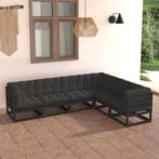vidaXL 6-delige Loungeset met kussens massief grenenhout, Verzenden, Nieuw, Loungeset