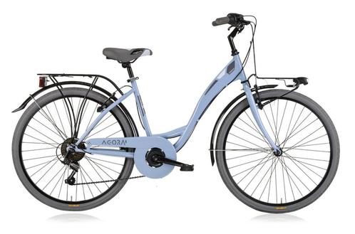 Agora MBM Agora 28 Inch 46 cm Dames 6V V-Brakes Lichtblauw, Fietsen en Brommers, Fietsen | Dames | Damesfietsen, Nieuw, Verzenden