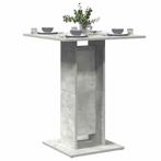 vidaXL Bistrotafel 60x60x75 cm bewerkt hout betongrijs, Huis en Inrichting, Tafels | Eettafels, Verzenden, Nieuw
