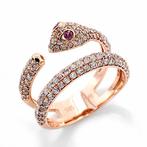Zonder Minimumprijs - Ring Roségoud -  1.19 tw. Roze Diamant