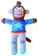 Global Affairs knuffel gebreide aap van €37,95 voor €22,77, Kinderen en Baby's, Ophalen of Verzenden, Nieuw