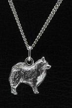 Zilveren Samojeed ketting hanger - groot, Verzenden, Nieuw