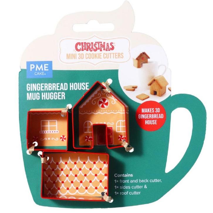 PME Koekjes Uitstekers Peperkoekhuis Mug Hugger Set/3, Hobby en Vrije tijd, Taarten en Cupcakes maken, Nieuw, Verzenden