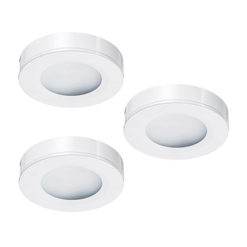 Ledisons LED-opbouwspot set 3 stuks Adria wit 3W dimbaar, Huis en Inrichting, Lampen | Spots