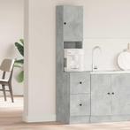 vidaXL Keukenkast met lade Grijs 35 x 50 x 180 cm Bewerkt, Huis en Inrichting, Keuken | Keukenelementen, Verzenden, Nieuw, Grijs