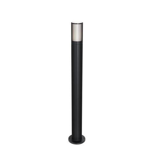 Design buiten paaltje zwart 80 cm IP44 - Boris, Tuin en Terras, Buitenverlichting, Nieuw, Minder dan 50 watt