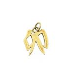 Gouden hanger van het Chinese horoscoop teken konijn., Sieraden, Tassen en Uiterlijk, Bedels, Ophalen of Verzenden, Gebruikt, Goud