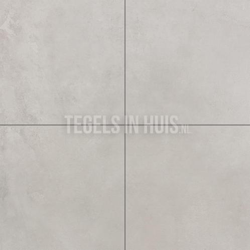 Vloertegel / wandtegel betonlook p warm licht grijs 90x90, Doe-het-zelf en Verbouw, Tegels, Vloertegels, Nieuw, 10 m² of meer