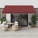 vidaXL Luifel handmatig uittrekbaar met LEDs 400x350 cm, Tuin en Terras, Verzenden, Nieuw
