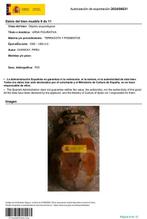 Chancay Terracotta Figuratieve urn. 40 cm hoog. 1000 - 1400