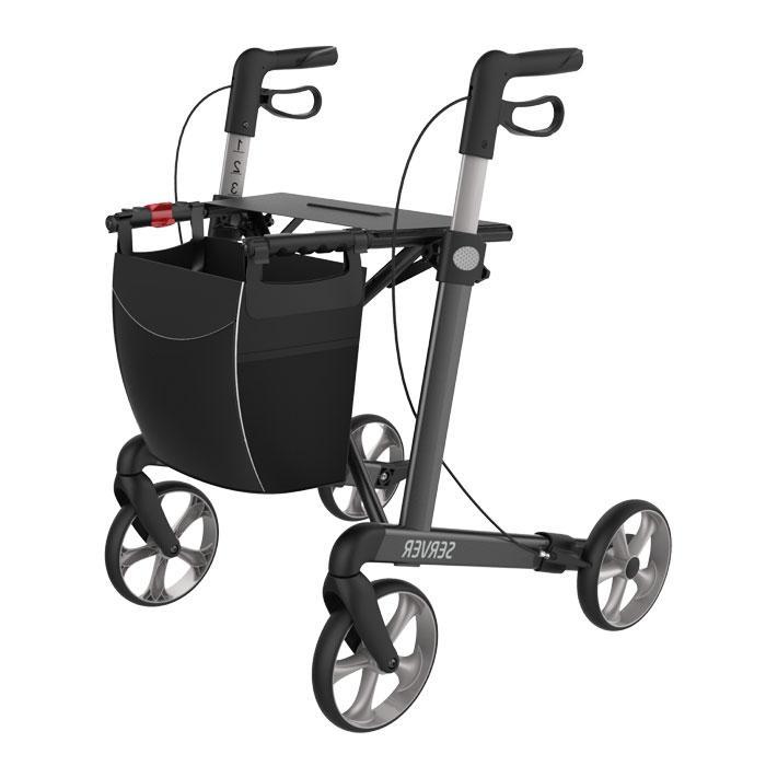 Rehasense Rollator Server L antraciet, Diversen, Verpleegmiddelen, Ophalen of Verzenden